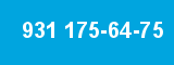 931 175-64-75 931 175-64-75